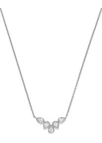 C-Collection, Damen Halskette, Silber / Weiß