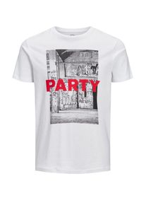 Jack & Jones JACK & JONES, Herren T-Shirt, Grau / Rot / Wei&szlig;