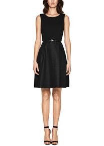 s.Oliver BLACK LABEL, Damen Leinen-Kleid, Schwarz