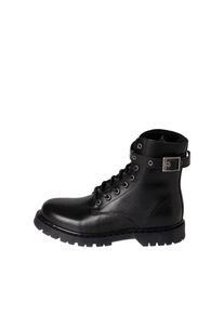Pieces, Damen Stiefel, Schwarz / Silber