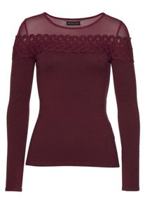 Melrose, Damen Pullover, Weinrot