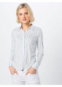Véro Moda VERO MODA, Damen Bluse 'VMNIKITA LS SHIRT EXP', Blau / Weiß