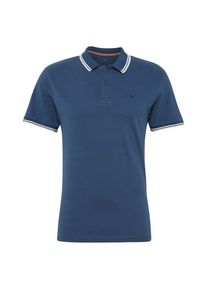 Tom Tailor, Herren Poloshirt, Blau / Weiß