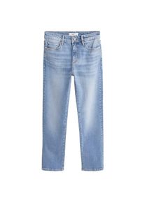 Mango, Damen Jeans 'Straight', Blue Denim