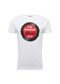 Derbe, Herren Shirt 'Idiots', Weiß