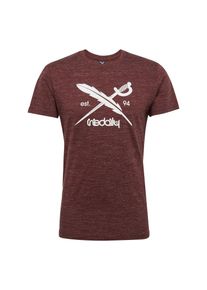 Iriedaily, Herren Shirt 'Chamisso Logo', Bordeaux / Wei&szlig;