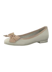 Marco Tozzi, Damen Ballerina, Hellbraun / Grau