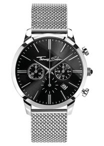 Thomas Sabo, Herren Chronograph 'REBEL SPIRIT', Schwarz / Silber
