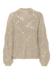 Pieces, Damen Pullover, Naturwei&szlig;