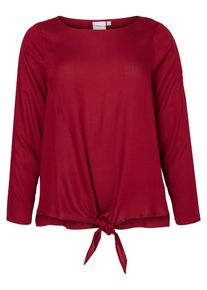 JUNAROSE, Damen Langärmelige Bluse, Rot