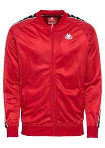 Kappa, Herren Trainingsjacke 'BENNETT', Rot / Schwarz