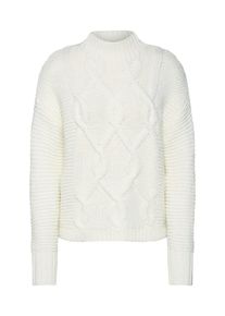 GAP, Damen Pullover 'TEXTURED MOCK-CABLE', Creme