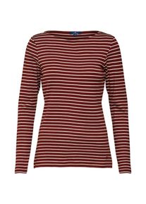 Tom Tailor, Damen Shirt, Blutrot / Naturweiß