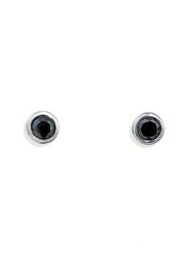 Amor, Damen Paar Ohrstecker 'A61/9 338417', Schwarz / Silber