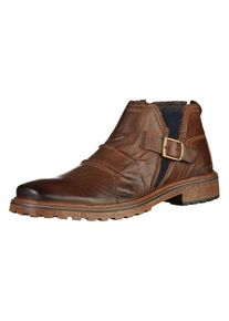 Bugatti, Herren Stiefelette, Dunkelblau / Braun