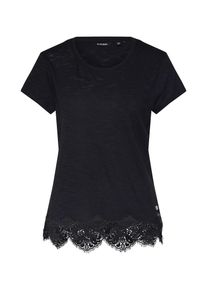 Superdry, Damen Shirt 'MOROCCO LACE HE', Schwarz