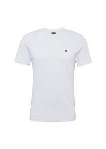 Napapijri, Herren T-Shirt 'Senoos Crew', Blau / Rot / Weiß