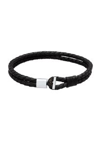 PAULO FANELLO, Herren Armband, Schwarz / Silber
