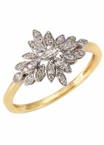 Firetti, Damen Diamantring, Gold / Wei&szlig;