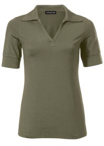 Heine, Damen Blusenshirt mit Kragen, Khaki