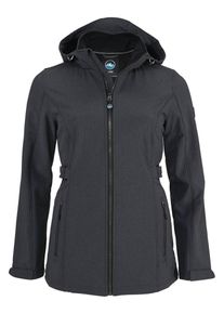 Polarino, Damen Softshelljacke, Dunkelgrau