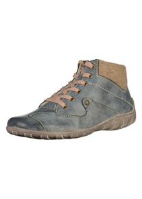Rieker, Damen Stiefelette, Dunkelbeige / Taubenblau