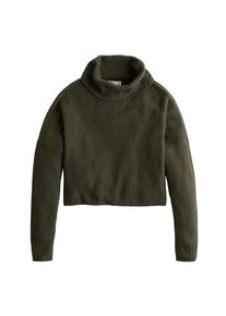 Hollister, Damen Pullover 'VOLUME TURTLENECK SWEATER', Oliv