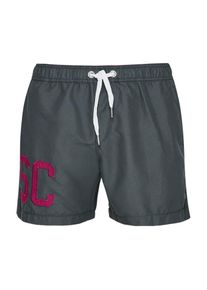 s.Oliver RED LABEL, Herren Badeshorts, Dunkelgrau / Cranberry