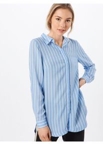 More & More MORE & MORE, Damen Bluse, Hellblau / Weiß