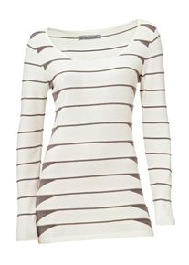 Heine, Damen Longpullover, Offwhite