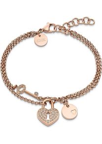 GMK Collection, Damen Armband 'Stb-2699 Ipr', Rosegold / Transparent