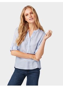 Tom Tailor, Damen Bluse, Rauchblau