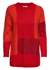 Only, Damen Pullover, Rot / Orangerot / Dunkelrot