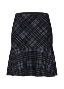 Tom Tailor, Damen Rock 'skirt interlock stretch', Grau / Schwarz