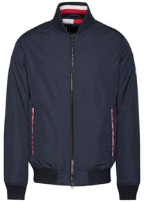 Tommy Hilfiger, Herren Jacke 'PADDED BOMBER', Nachtblau / Rot / Wei&szlig;