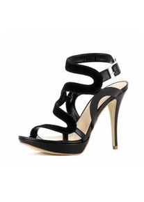Evita, Damen Sandalette, Schwarz