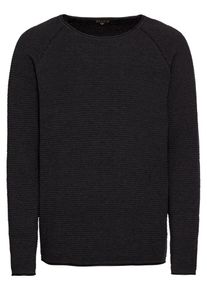 Review, Herren Pullover 'CN 2TONE', Schwarz