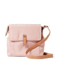 Tom Tailor, Damen Überschlagtasche 'Clea', Hellbraun / Rosa