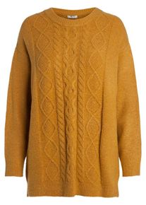 Pieces, Damen Pullover, Goldgelb
