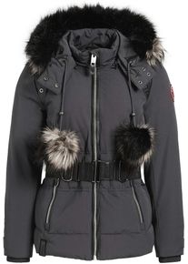 Khujo, Damen Jacke 'TEODORA WITH BELT', Dunkelgrau