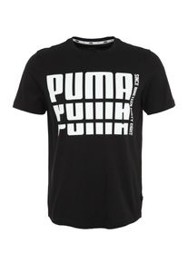 Puma, Herren T-Shirt 'Rebel', Schwarz / Wei&szlig;