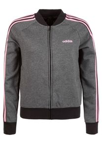 adidas Performance, Damen Bomber Jacke 'Essentials', Dunkelgrau / Hellpink / Schwarz