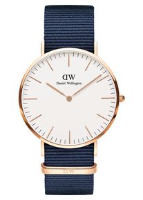 Daniel Wellington, Herren Uhr 'Classic 40 Bayswater DW00100275', Navy / Rosegold / Weiß