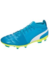 Puma, Herren Fußballschuh 'ONE 17.3 FG', Hellblau / Neongelb