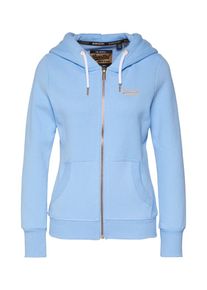Superdry, Damen Sweatjacke 'ORANGE LABEL ELITE ZIPHOOD', Blau