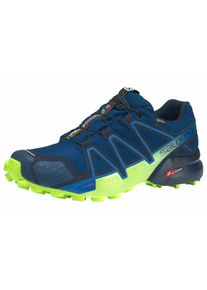 Salomon, Herren Laufschuh 'Speedcross 4 GTX Trail', Saphir / Kiwi / Schwarz