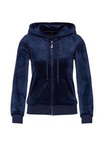 Juicy Couture Black Label, Damen Sweatjacke 'LUXE VELOUR ROBERTSON', Navy
