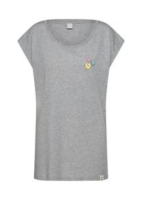 Iriedaily, Damen T-Shirt 'Candy Heart', Graumeliert