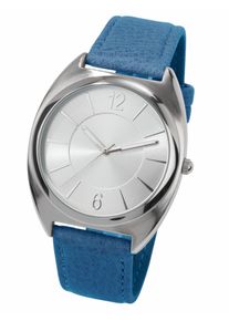 Heine, Damen Armbanduhr, Himmelblau / Silber