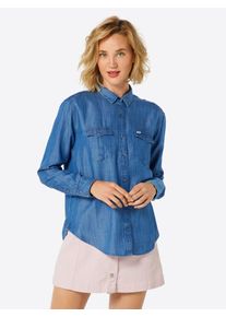 Lee, Damen Bluse 'Western', Blue Denim